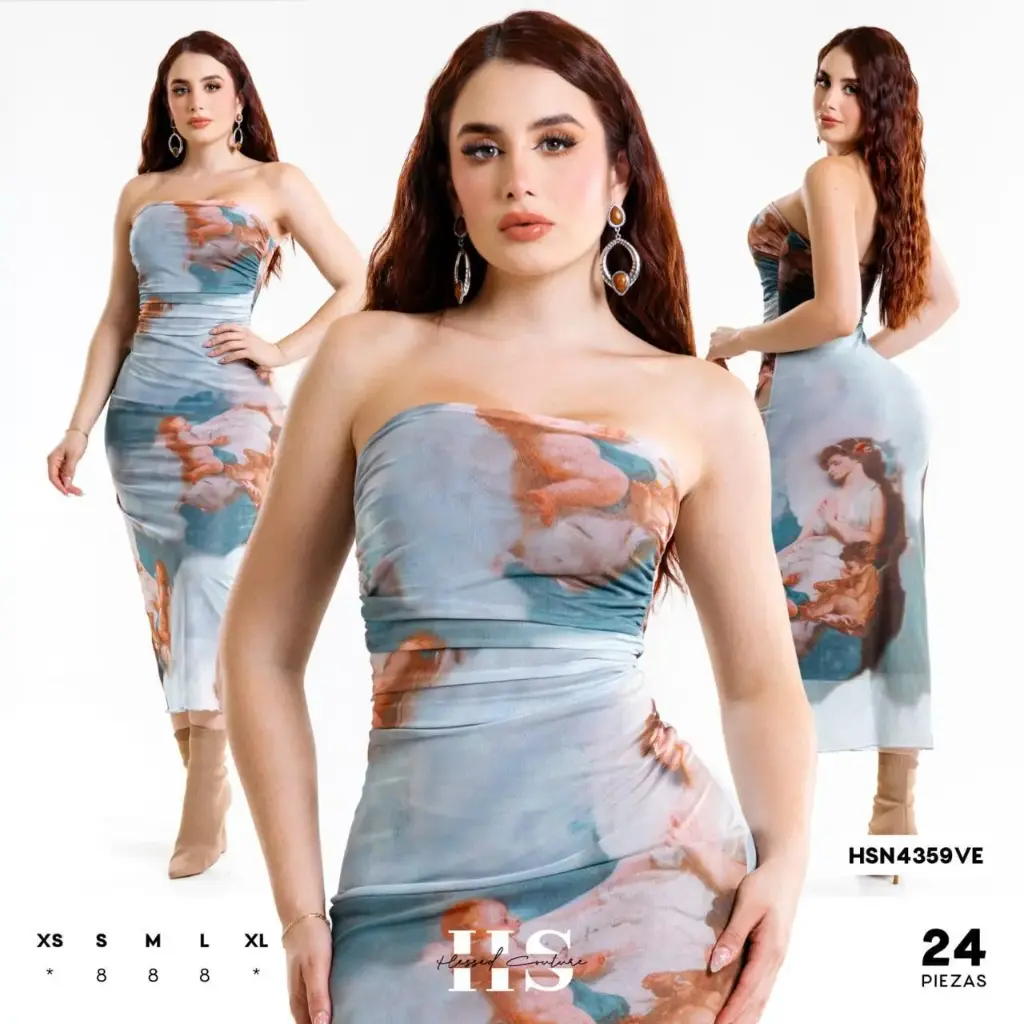 VESTIDO HS4359VE (CAJ 24PZ) 