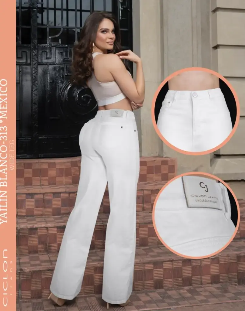 JEANS CICLON YAILIN BLANCO 313 (PAQ 20PZ)