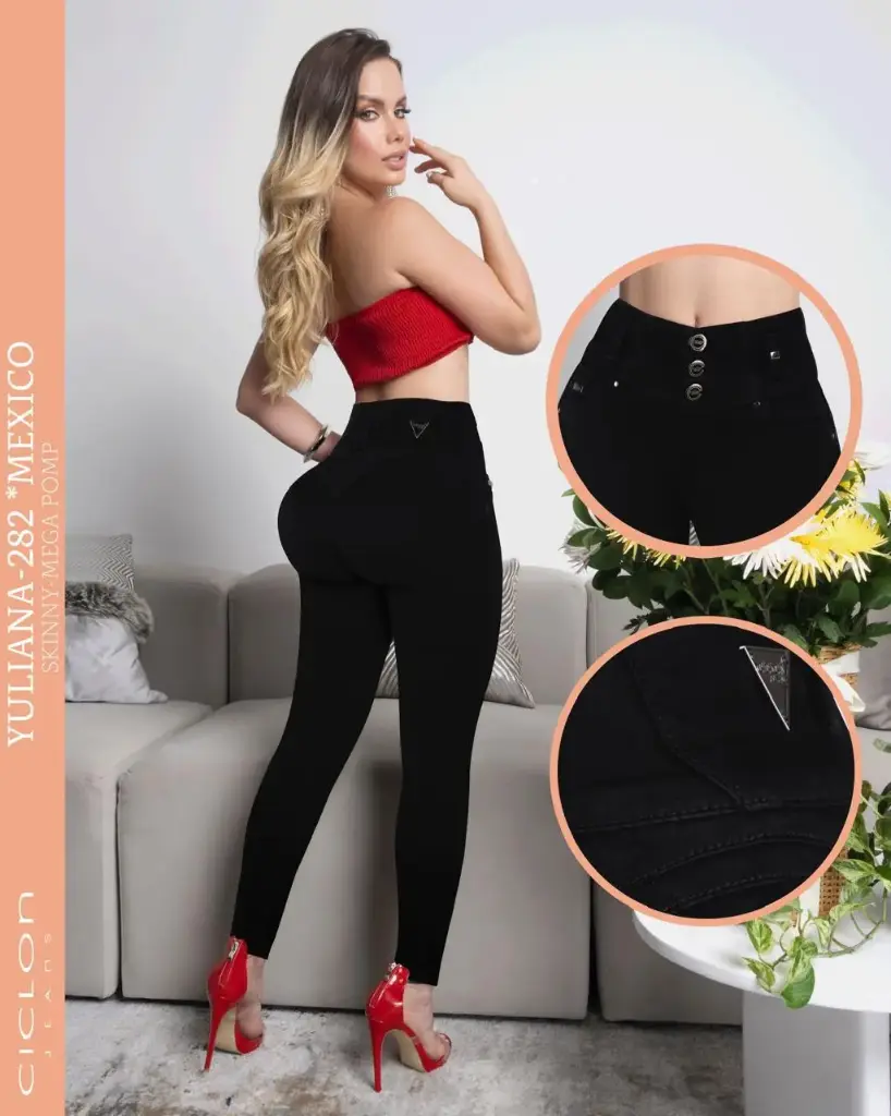 JEANS CICLON YULIANA 282 (PAQ 20PZ)