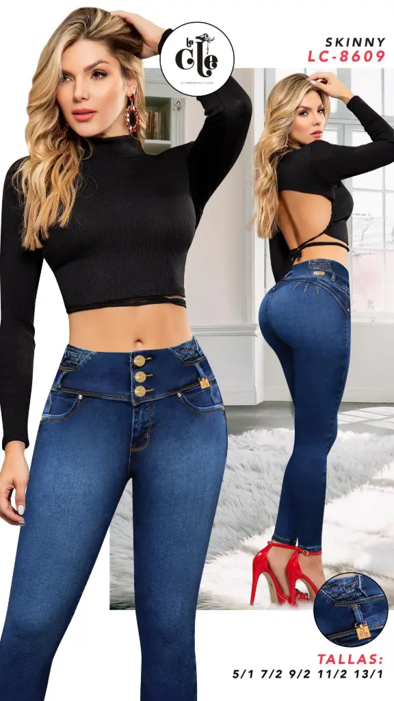JEANS LE CLE MODA 8609