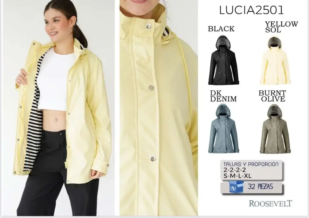 CHAMARRA ROOSEVELT LUCIA 2501 (CAJA 32PZ)