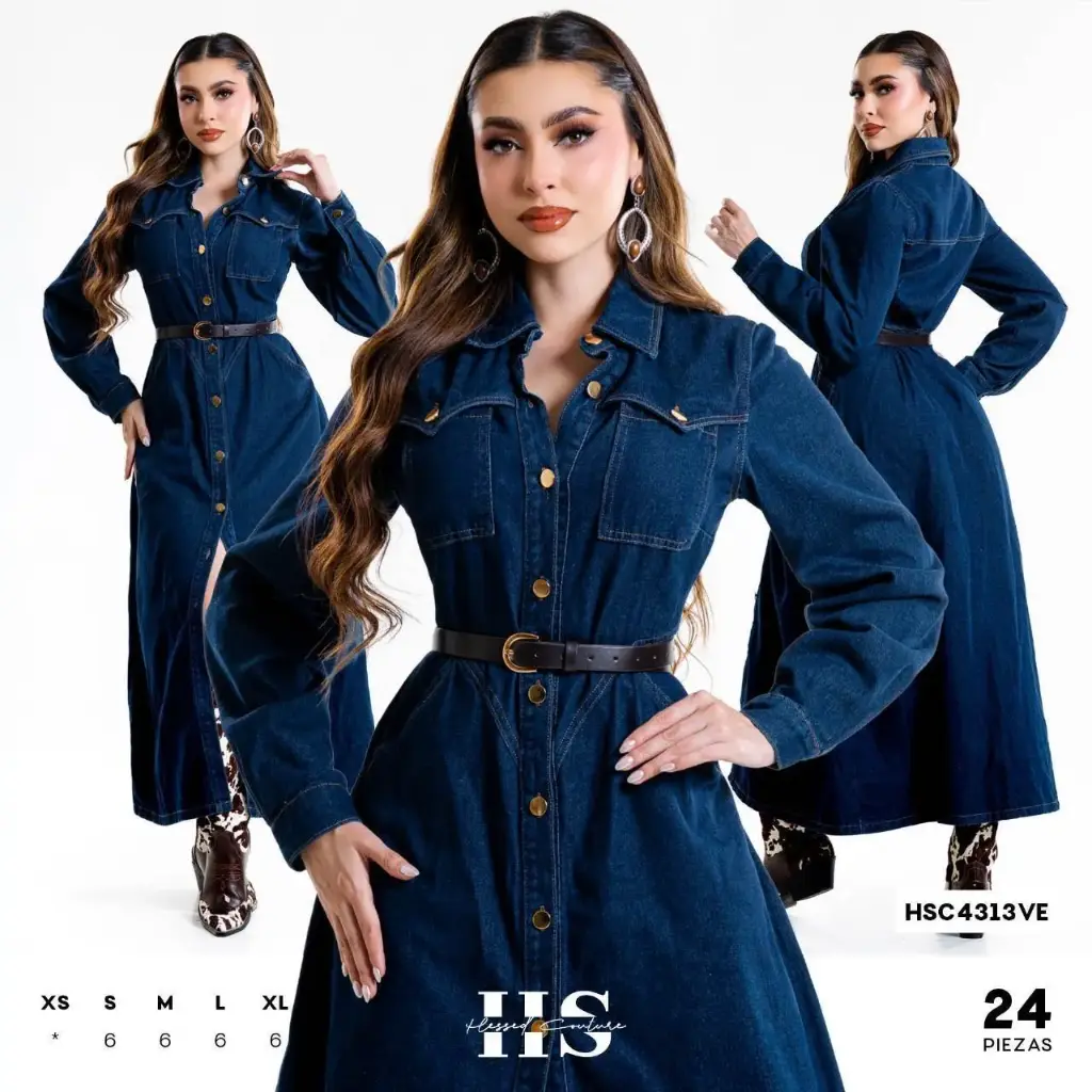 VESTIDO HS4313VE (CAJ 24PZ)