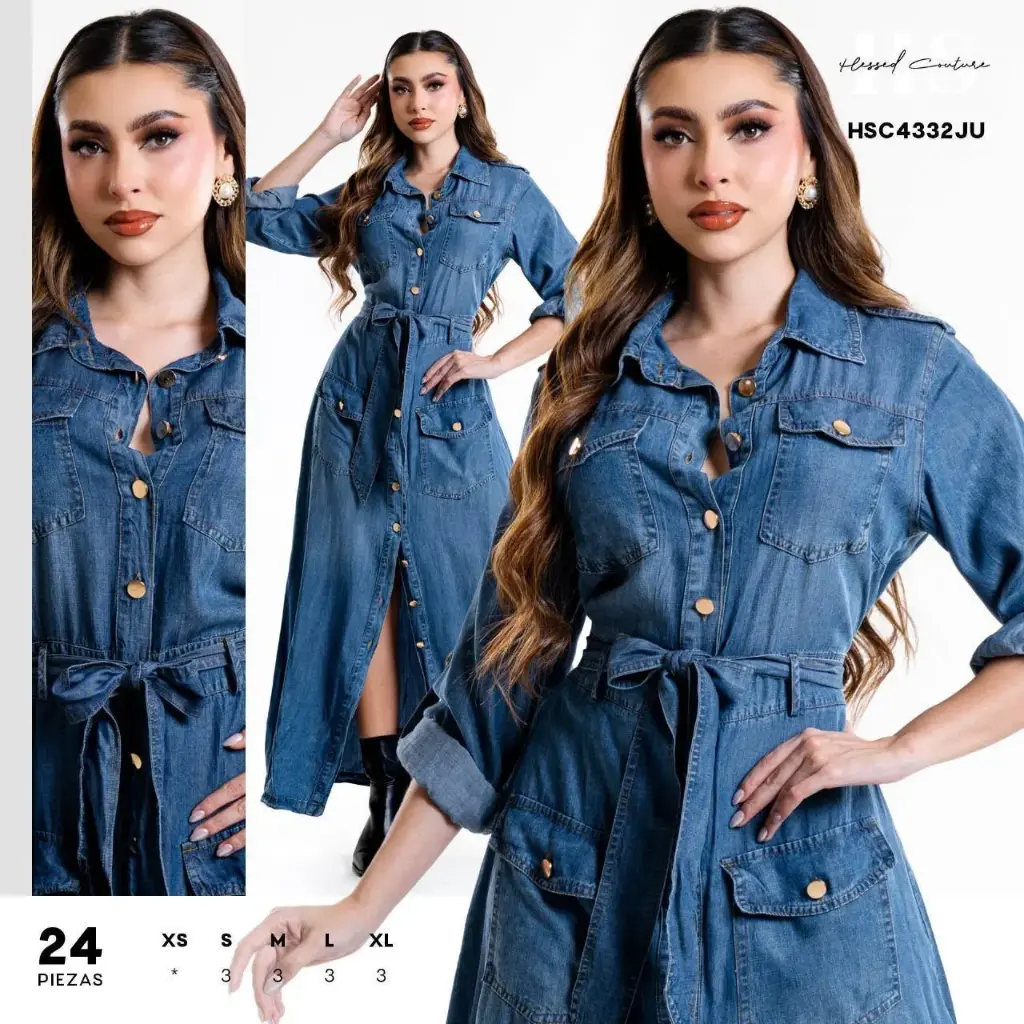 VESTIDO HS4332JU (CAJ 24PZ) 