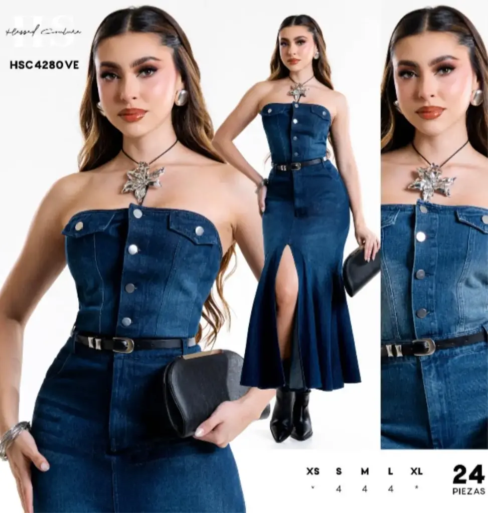 VESTIDO HS4280VE (CAJ 24PZ)