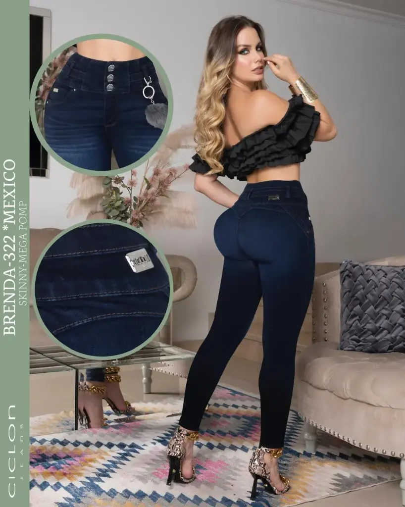 JEANS CICLON BRENDA 322 (PAQ 19PZ)