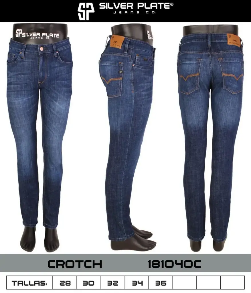 JEANS CROTCH SILVER PLATE 181040C