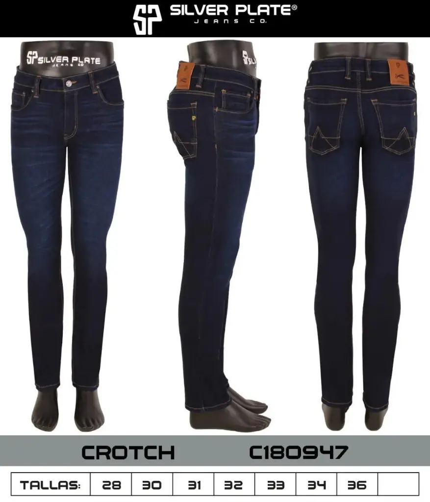 JEANS CROTCH SILVER PLATE C180947