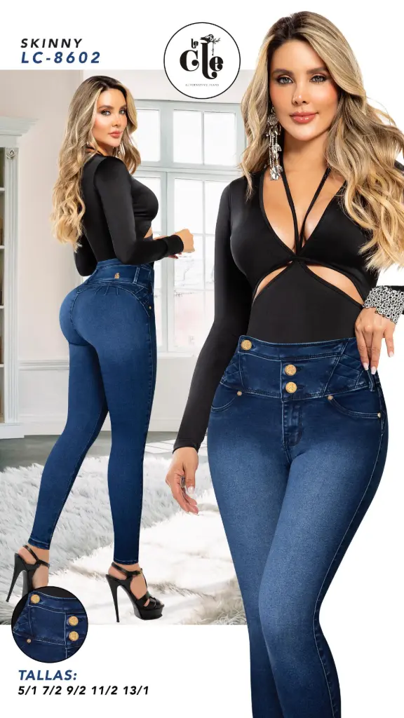 JEANS LE CLE MODA 8602