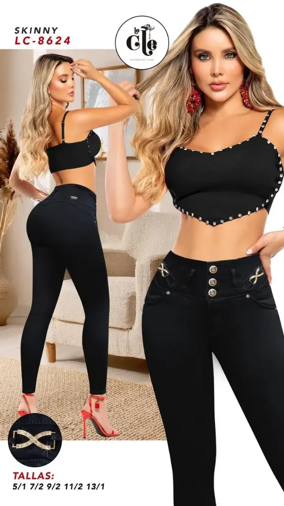 JEANS LE CLE MODA 8624