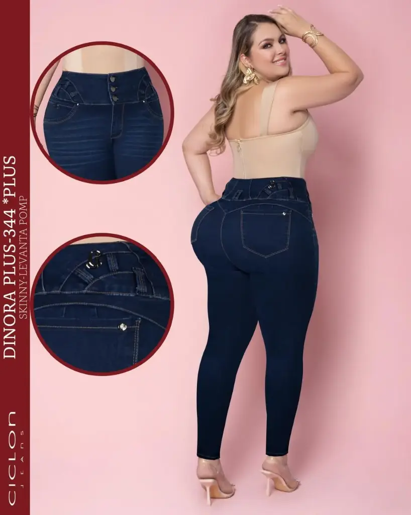 JEANS CICLON DINORA PLUS 344 (PAQ 13PZ)