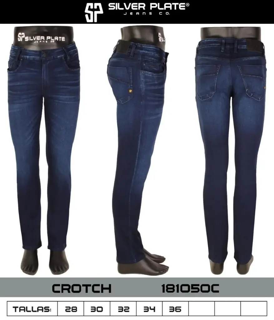 JEANS CROTCH SILVER PLATE 181050C