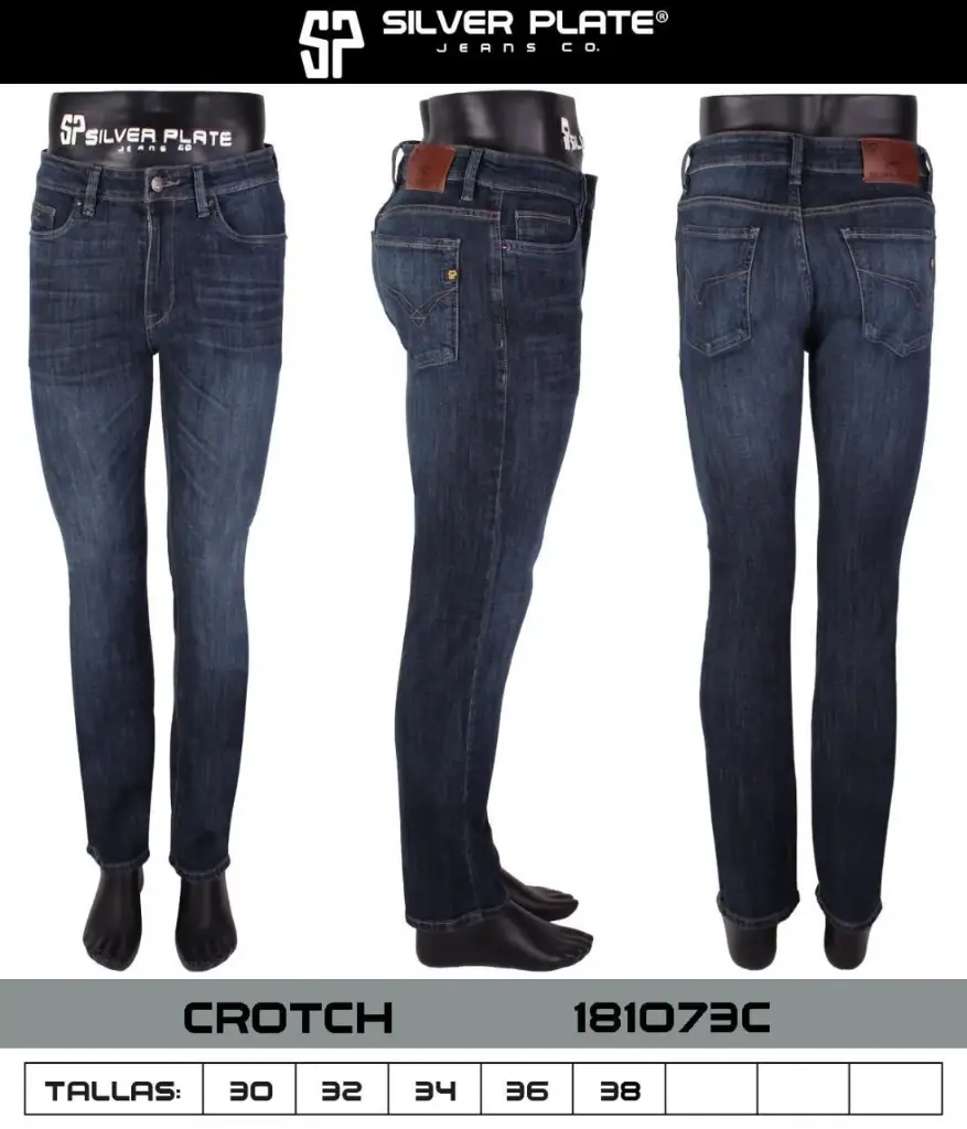 JEANS CROTCH SILVER PLATE 181073C
