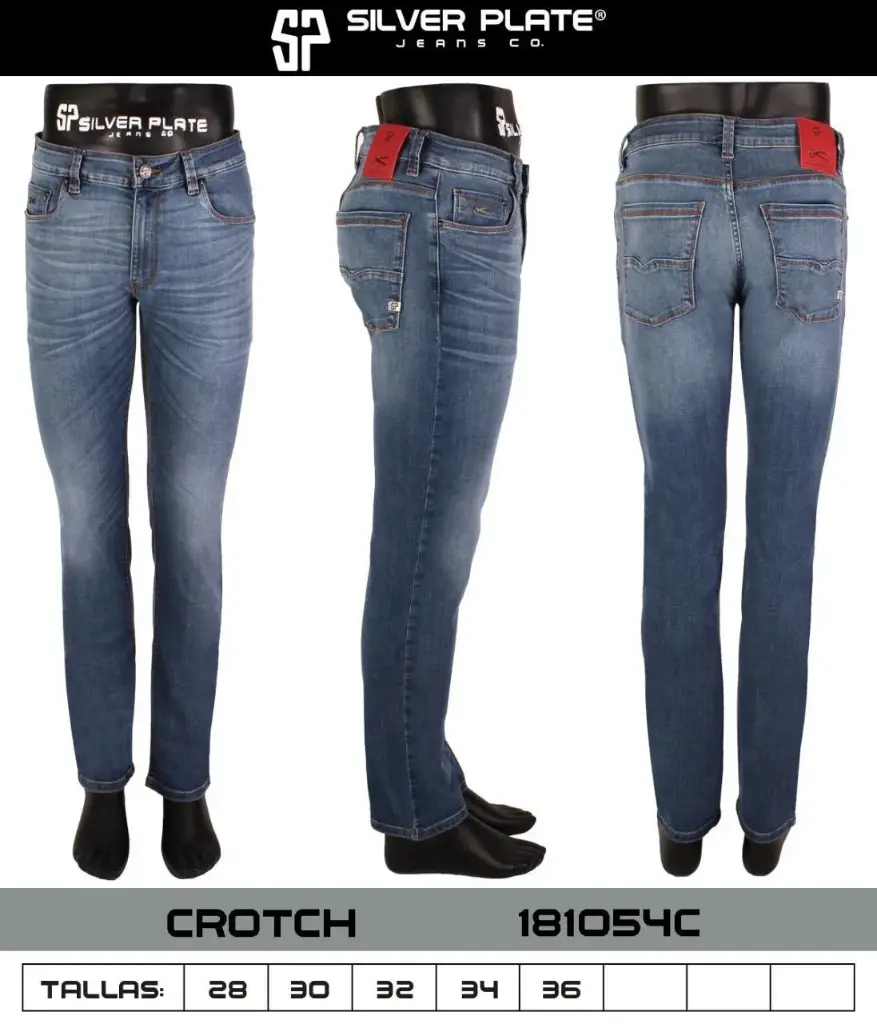 JEANS CROTCH SILVER PLATE 181054