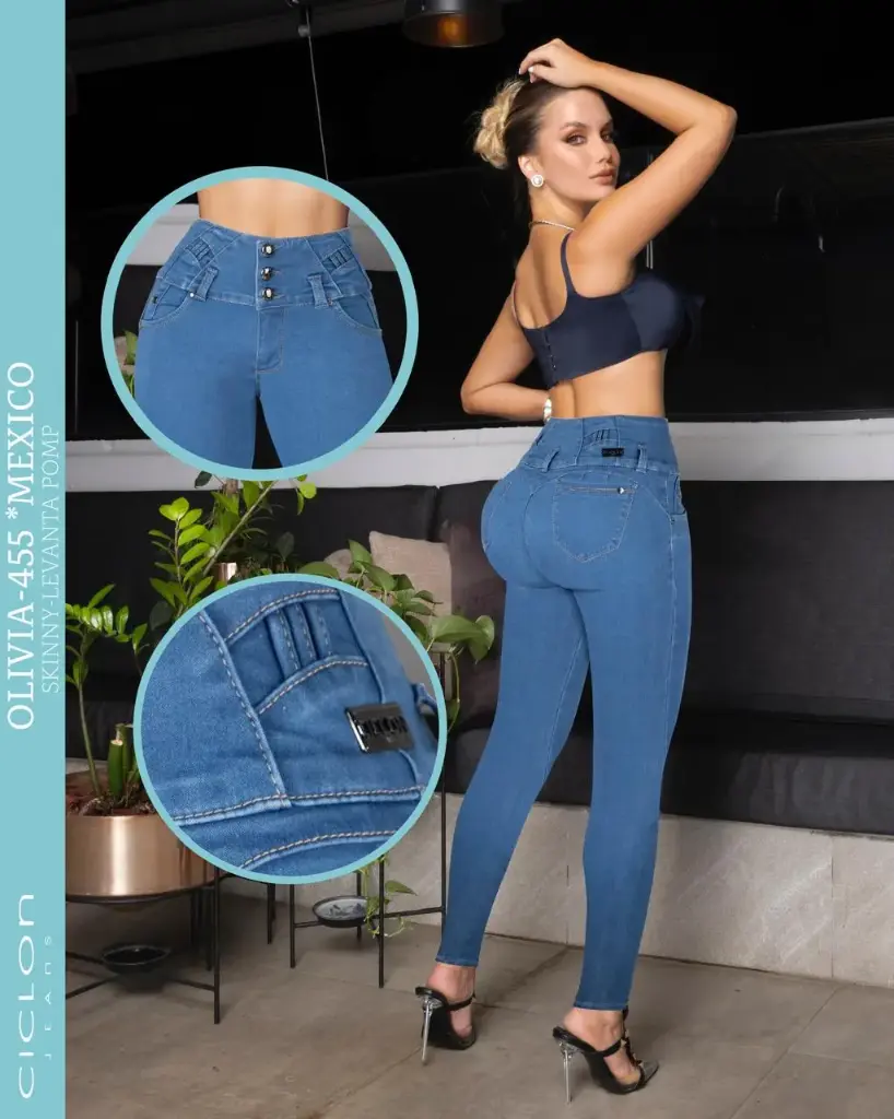 JEANS CICLON OLIVIA 455 (PAQ 21PZ)