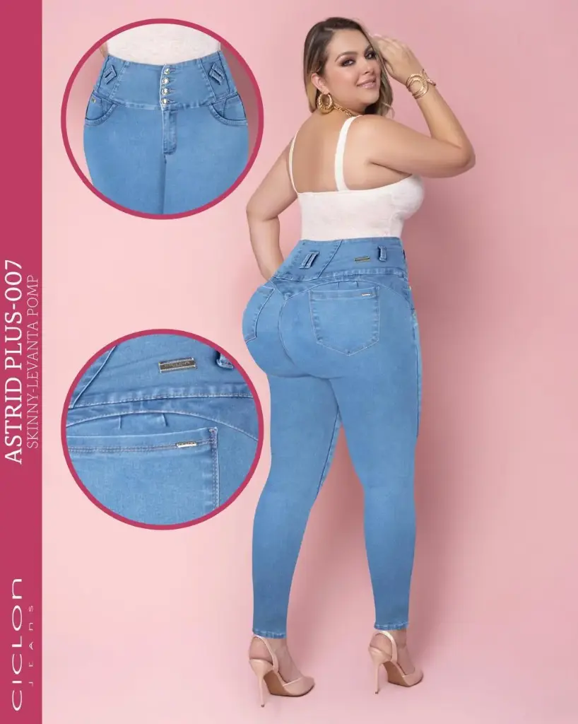 JEANS CICLON ASTRID PLUS 007 (PAQ 13PZ)