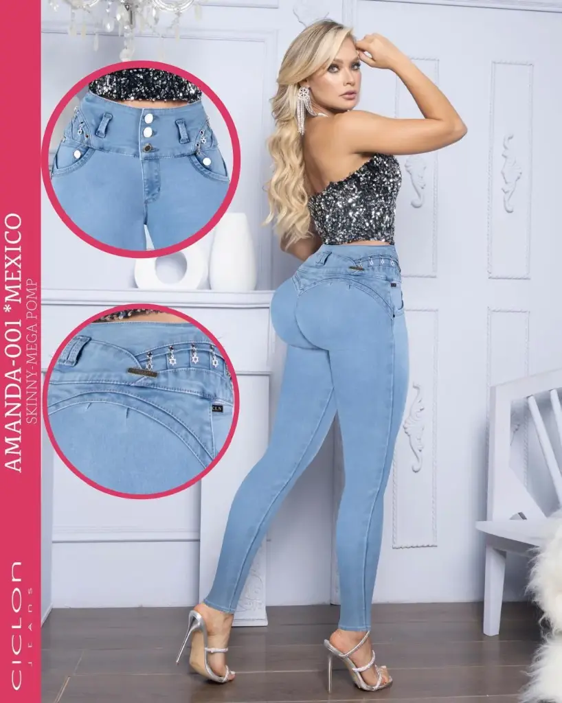 JEANS CICLON AMANDA 001 (PAQ 21PZ)