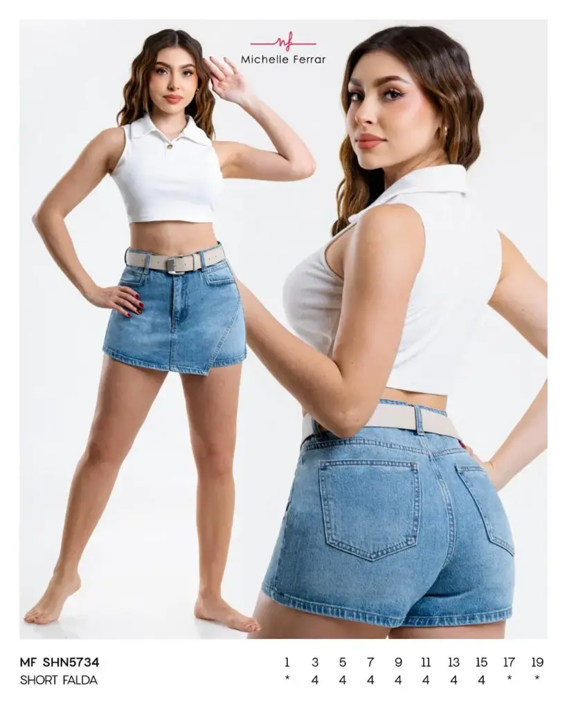 SHORT FALDA MICHELLE FERRAR 5734 (PAQ 14PZ)