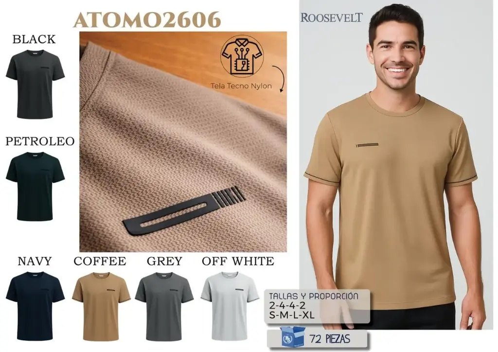 PLAYERA ROOSEVELT ATOMO 2606