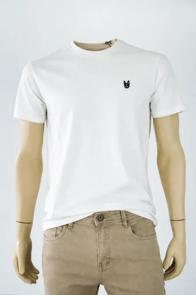 PLAYERA BASICA SHERMAN MORGAN BLANCO