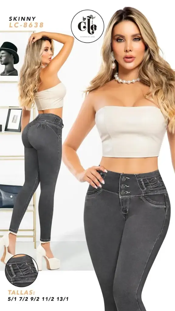 JEANS LE CLE MODA 8638