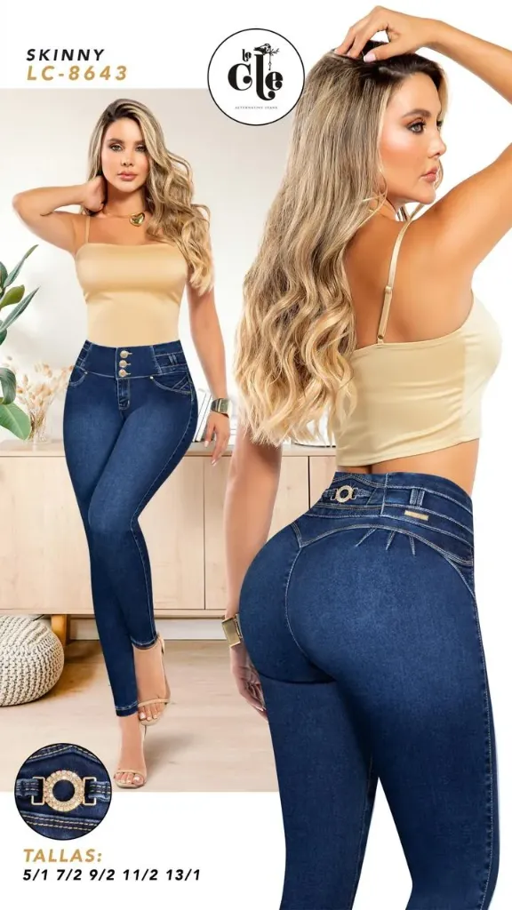 JEANS LE CLE MODA 8643