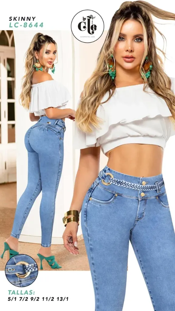 JEANS LE CLE MODA 8644