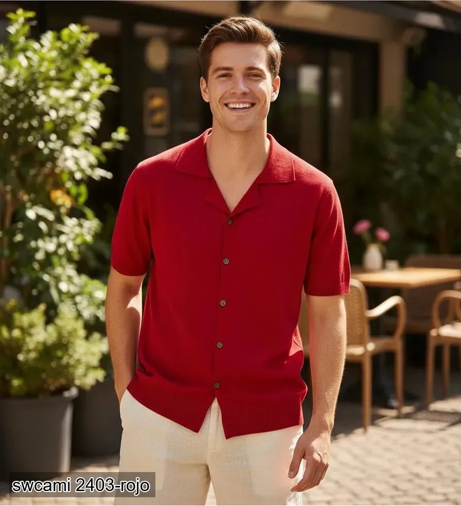CAMISA ROOSEVELT SWCAMI-OM2403 (Rojo, M)