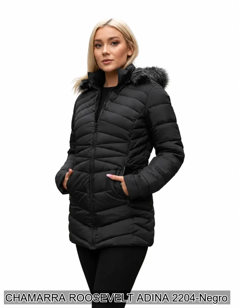 [ROOADI04NEG-S] CHAMARRA ROOSEVELT ADINA 2204 (Negro, S)