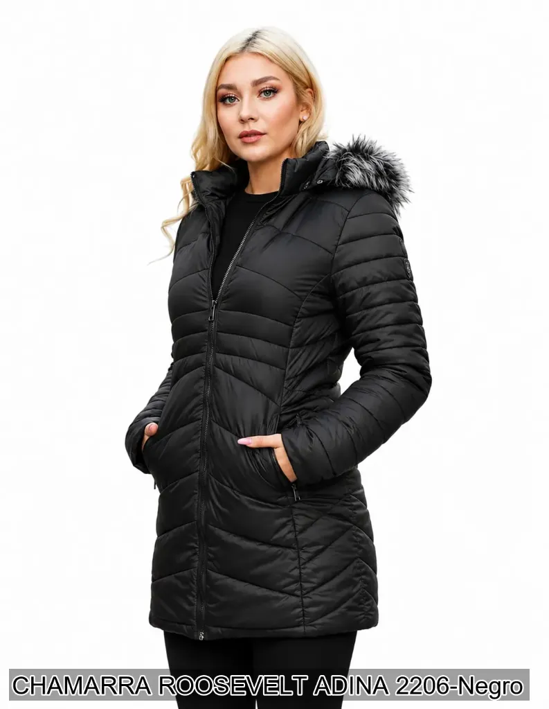 [ROOADI06NEG-S] CHAMARRA ROOSEVELT ADINA 2206 (Negro, S)