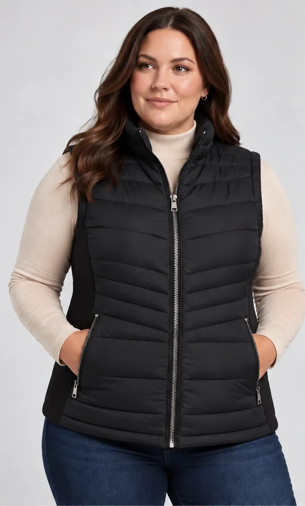 [ROOVERP2501NEG-1XL] CHALECO ROOSEVELT VERSALLES PLUS 2501 (1XL)