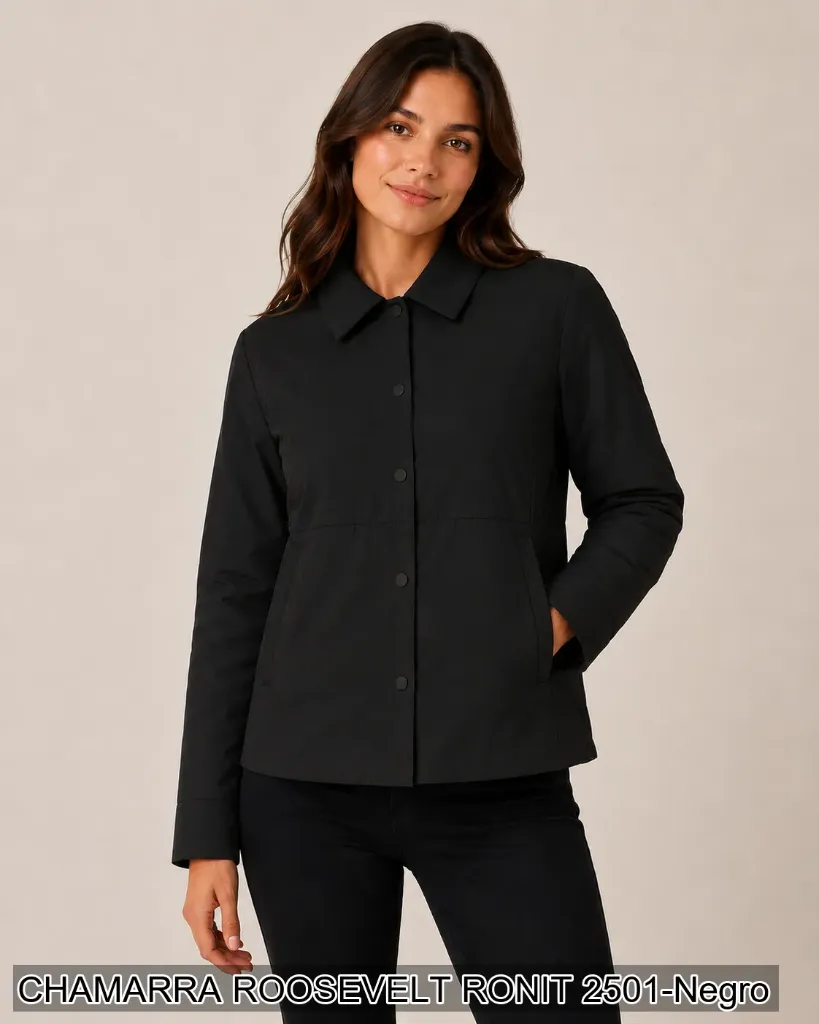 [ROORON2501NEG-S] CHAMARRA ROOSEVELT RONIT 2501 (Negro, S)