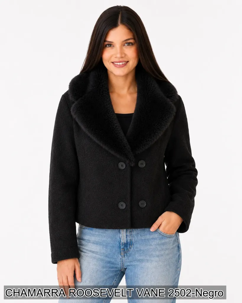 [ROOVAN2502NEG-S] CHAMARRA ROOSEVELT VANE 2502 (Negro, S)