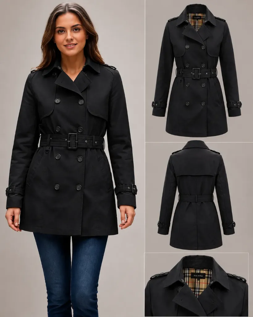[ANN6012NEG-S] GABARDINA ANN MILLER 6012 (Negro, S)