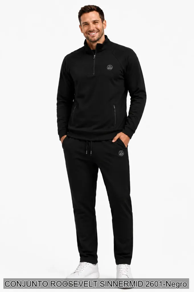 [ROOSIN2601NEG-S] CONJUNTO ROOSEVELT SINNERMID 2601 (Negro, S)