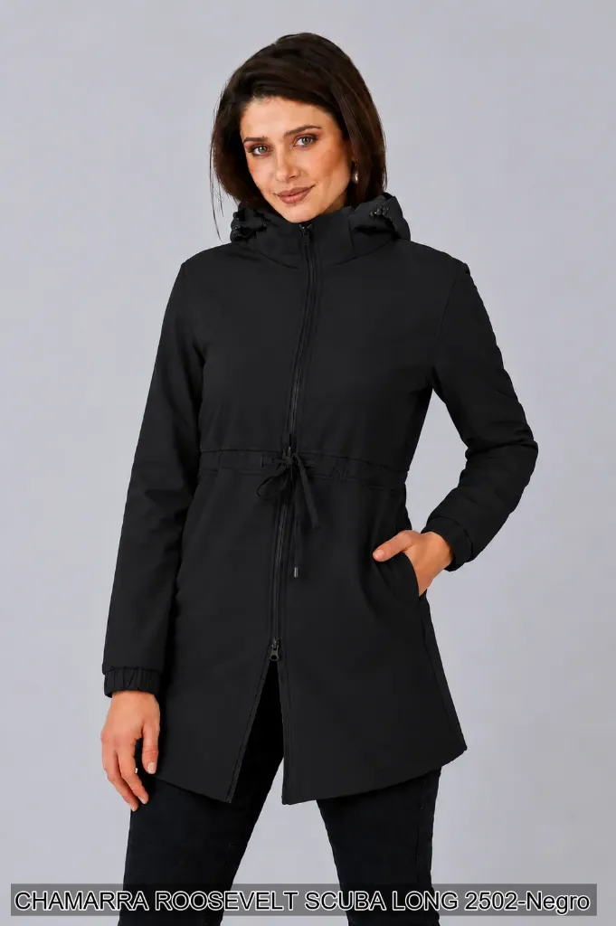 [ROOSCUL2502NEG-S] CHAMARRA ROOSEVELT SCUBA LONG 2502 (Negro, S)