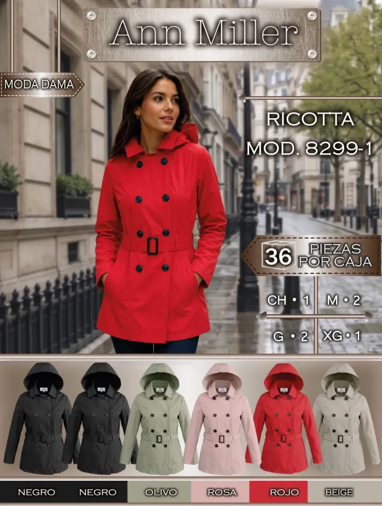 GABARDINA ANN MILLER RICOTTA 8299-1