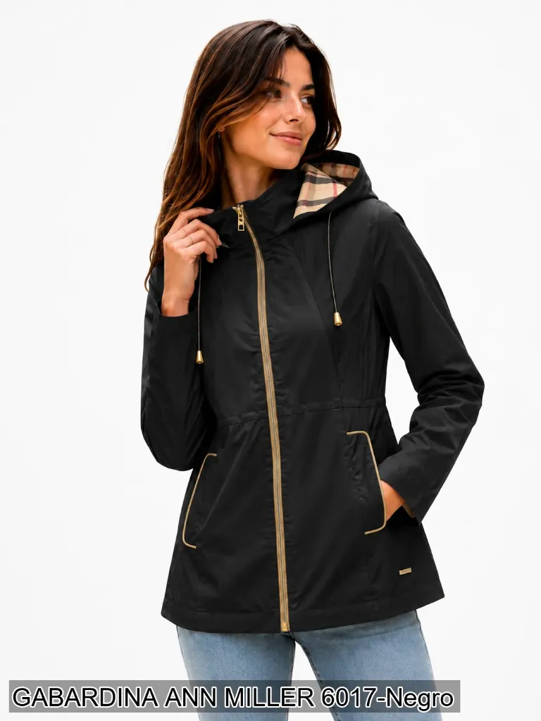 GABARDINA ANN MILLER 6017 (Negro, S)
