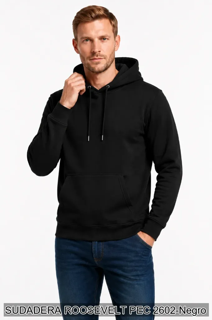 [ROOPEC2602NEG-S] SUDADERA ROOSEVELT PEC 2602 (Negro, S)