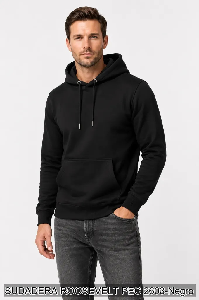 [ROOPEC2603NEG-S] SUDADERA ROOSEVELT PEC 2603 (Negro, S)