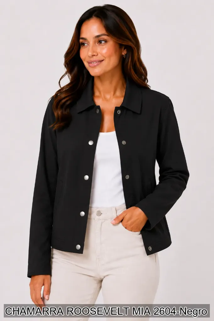 [ROOMIA2604NEG-S] CHAMARRA ROOSEVELT MIA 2604 (Negro, S)