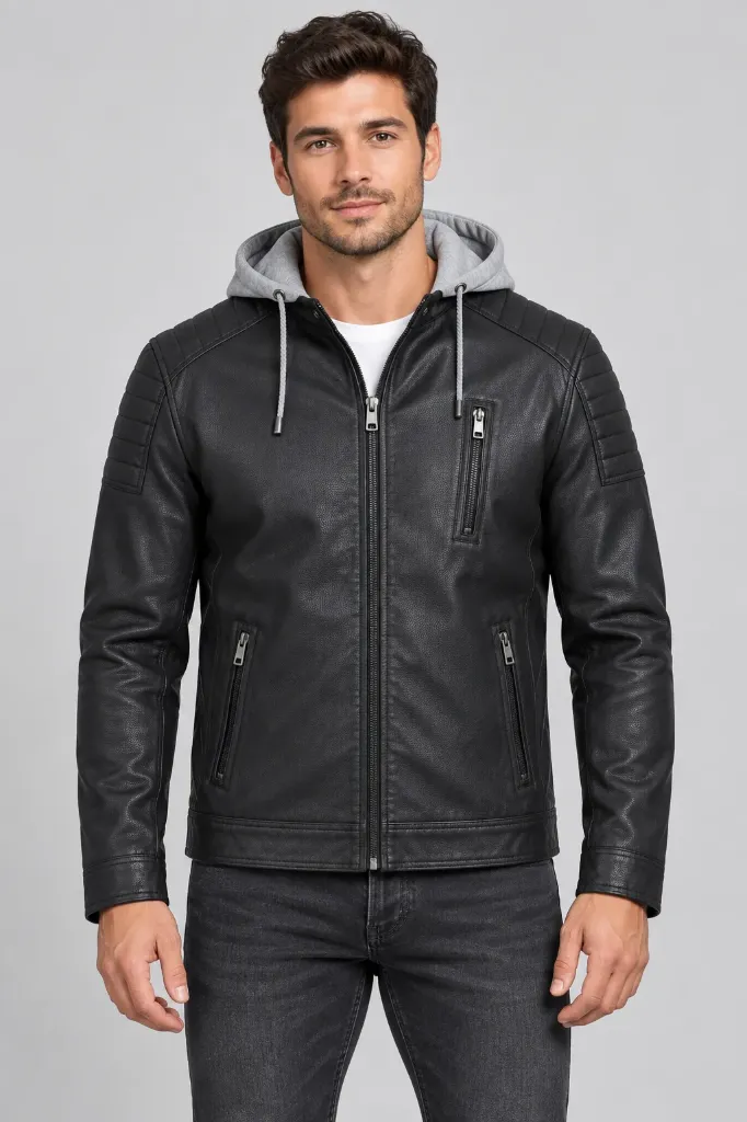 CHAMARRA ROOSEVELT BIKER HOOD 2602