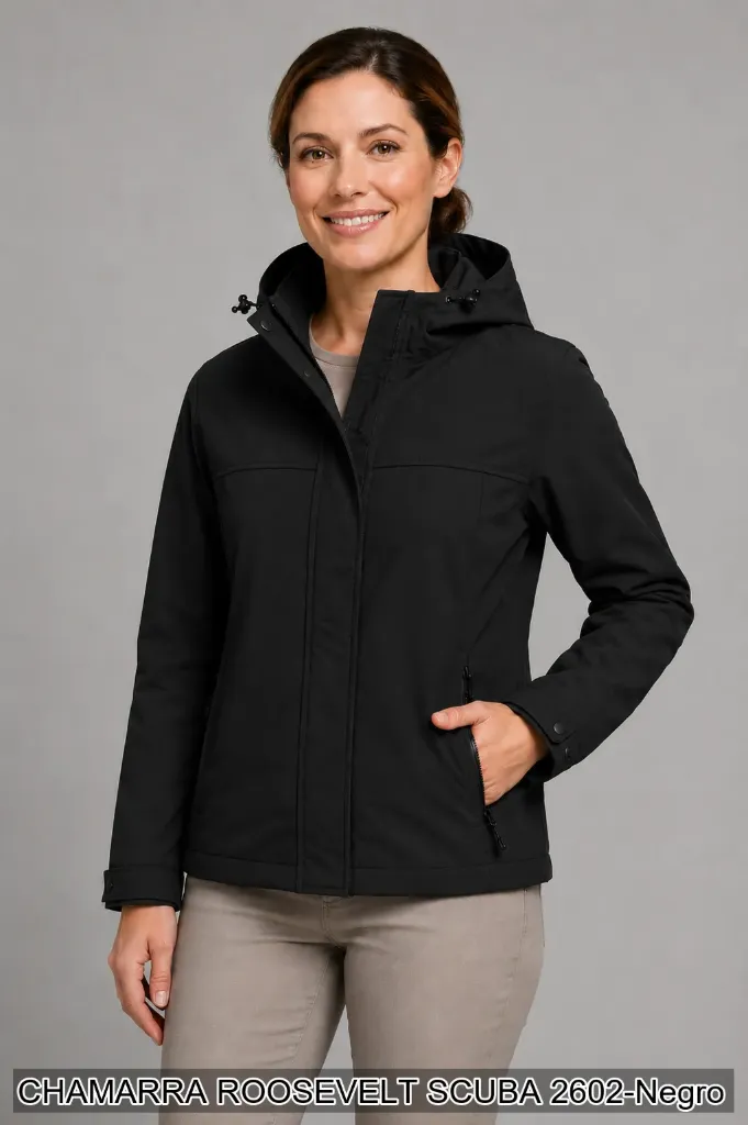 [ROOSCU2602NEG-S] CHAMARRA ROOSEVELT SCUBA 2602 (Negro, S)