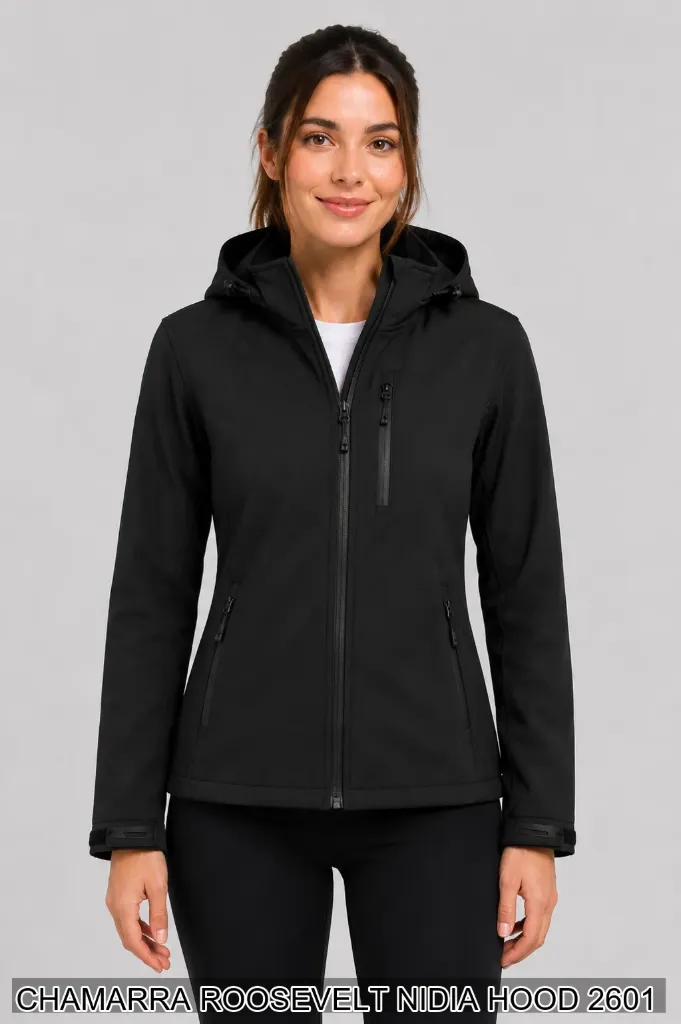 [ROONID2601NEG-S] CHAMARRA ROOSEVELT NIDIA HOOD 2601 (S)