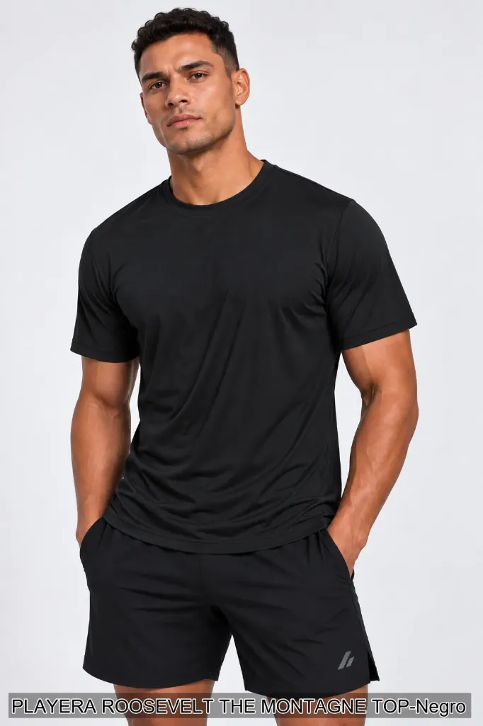 PLAYERA ROOSEVELT THE MONTAGNE TOP (Negro, S)