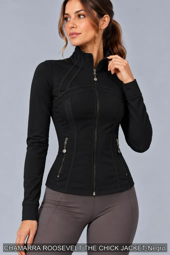 CHAMARRA ROOSEVELT THE CHICK JACKET (Negro, S)