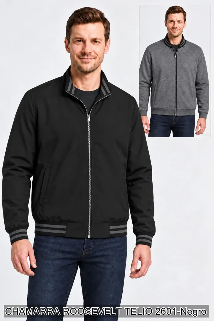 [ROOTEL2601NEG-S] CHAMARRA ROOSEVELT TELIO 2601 (Negro, S)