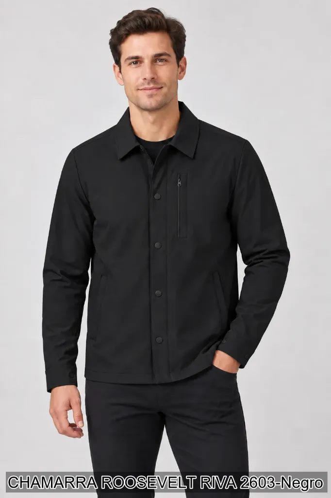 [ROORIV2603NEG-S] CHAMARRA ROOSEVELT RIVA 2603 (Negro, S)