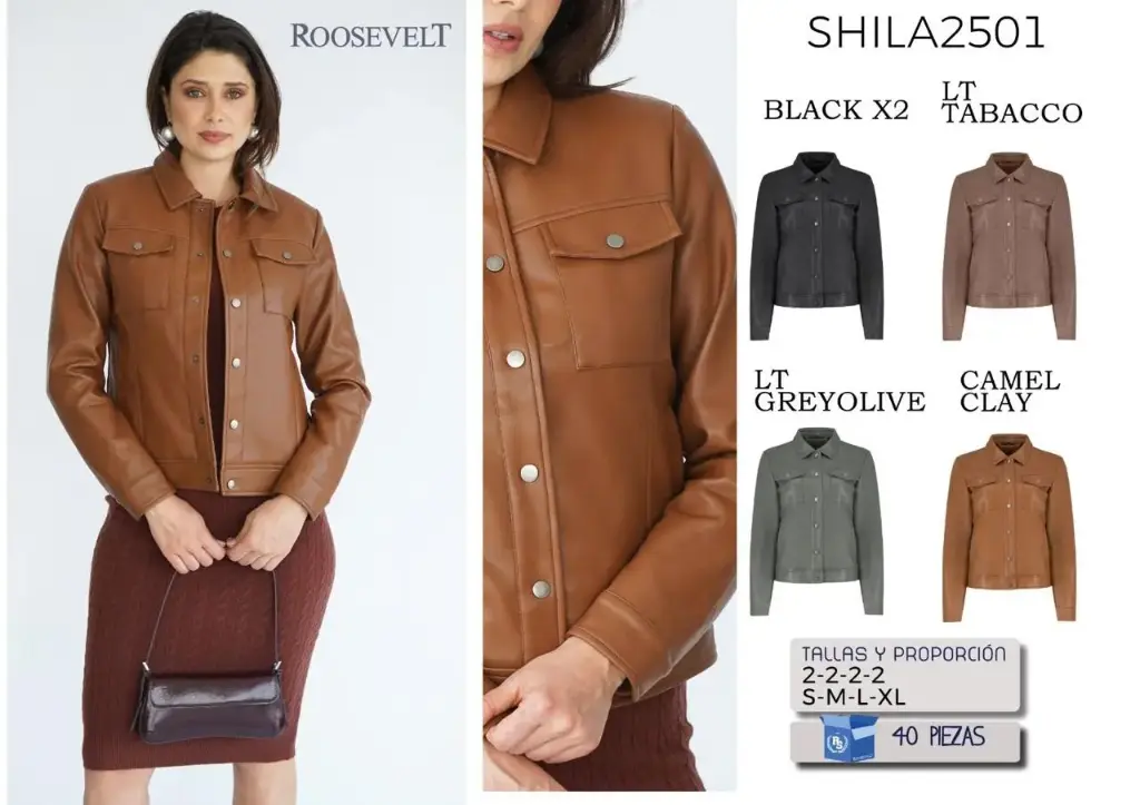 CHAMARRA ROOSEVELT SHILA 2501 (CAJA 40 PZS)