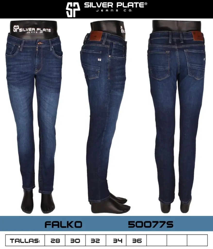 JEANS FALKO SILVER PLATE 50077S