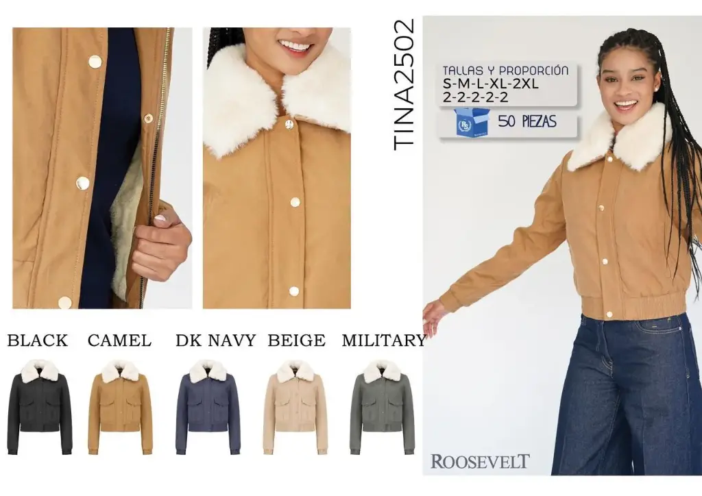 CHAMARRA ROOSEVELT TINA 2502 (CAJ 25PZ)